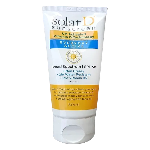 solar d everyday active sunscreen 50 ml